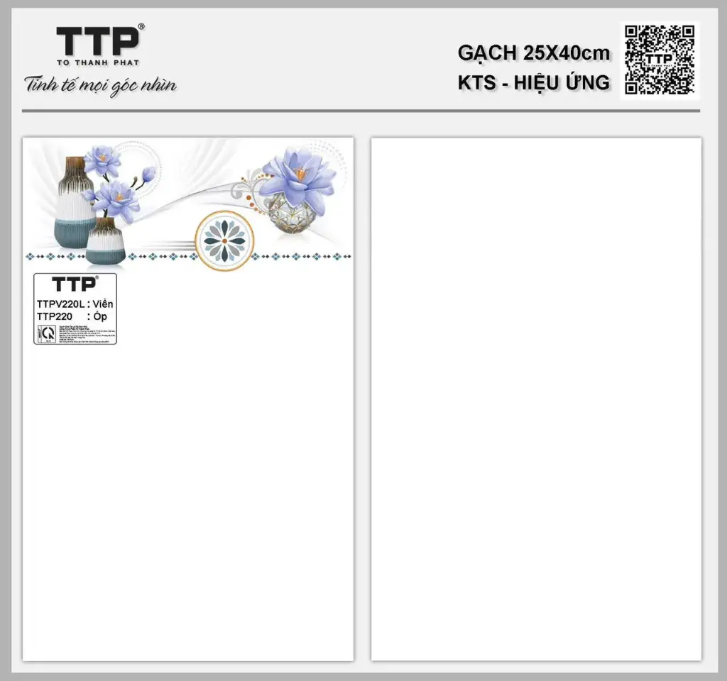 [DSC-TTP220XAA] Gạch ốp lát KT 250x400mm mã TTP220XAA