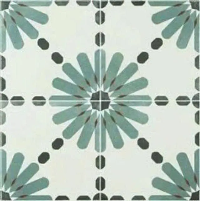 Gạch bông TQ, KT 300x300 mm, Xương Porcelain mặt mờ mã SM30012 (SM30722) (1h/1m/11v)