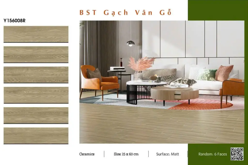 [DSC-Y156008R] Gạch ốp lát KT 150x600mm mã Y156008R