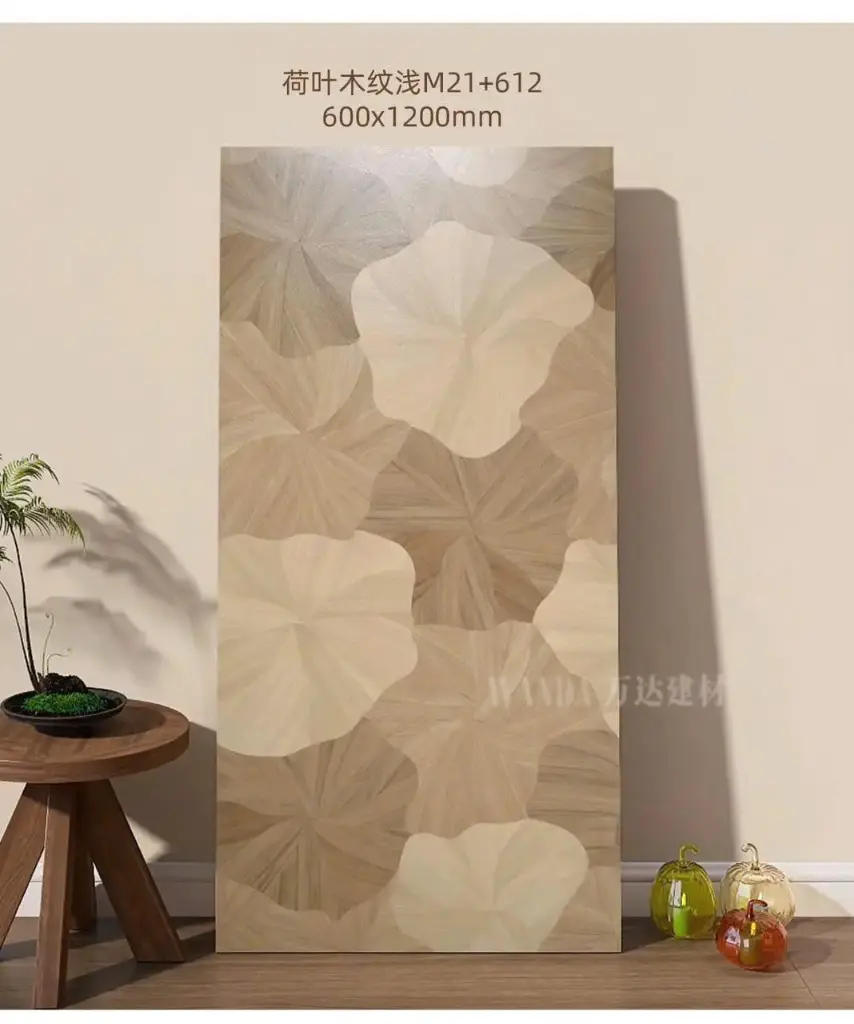 [DSC-M21+612] Gạch giả gỗ lá sen hàng trung quốc KT 600x1200mm mã M21+612