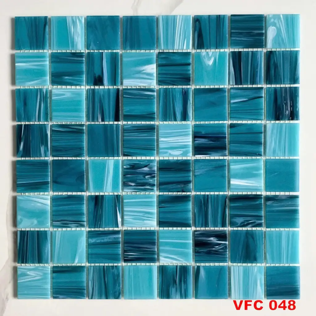 [DSC-VFC048] Gạch mosaic xanh loang 300x300mm VFC048