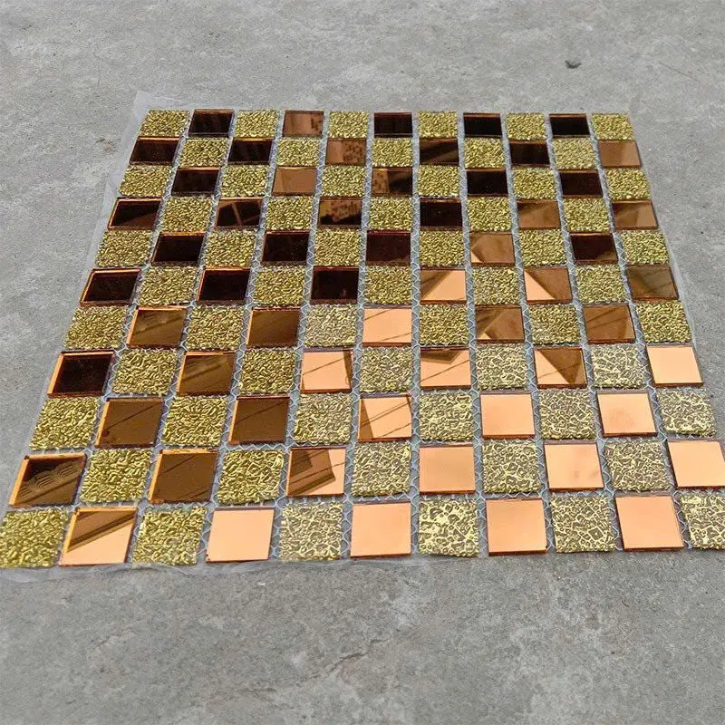 [DSC-GP-BV03] Gạch mosaic thủy tinh vàng trà mã GP-BV03