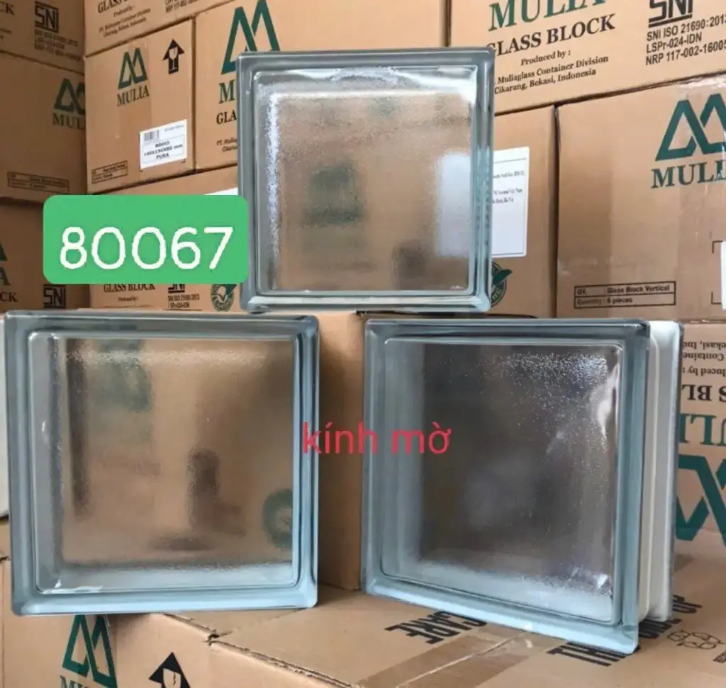 [DSC-80067] Gạch kính mờ KT 190x190x80mm mã 80067