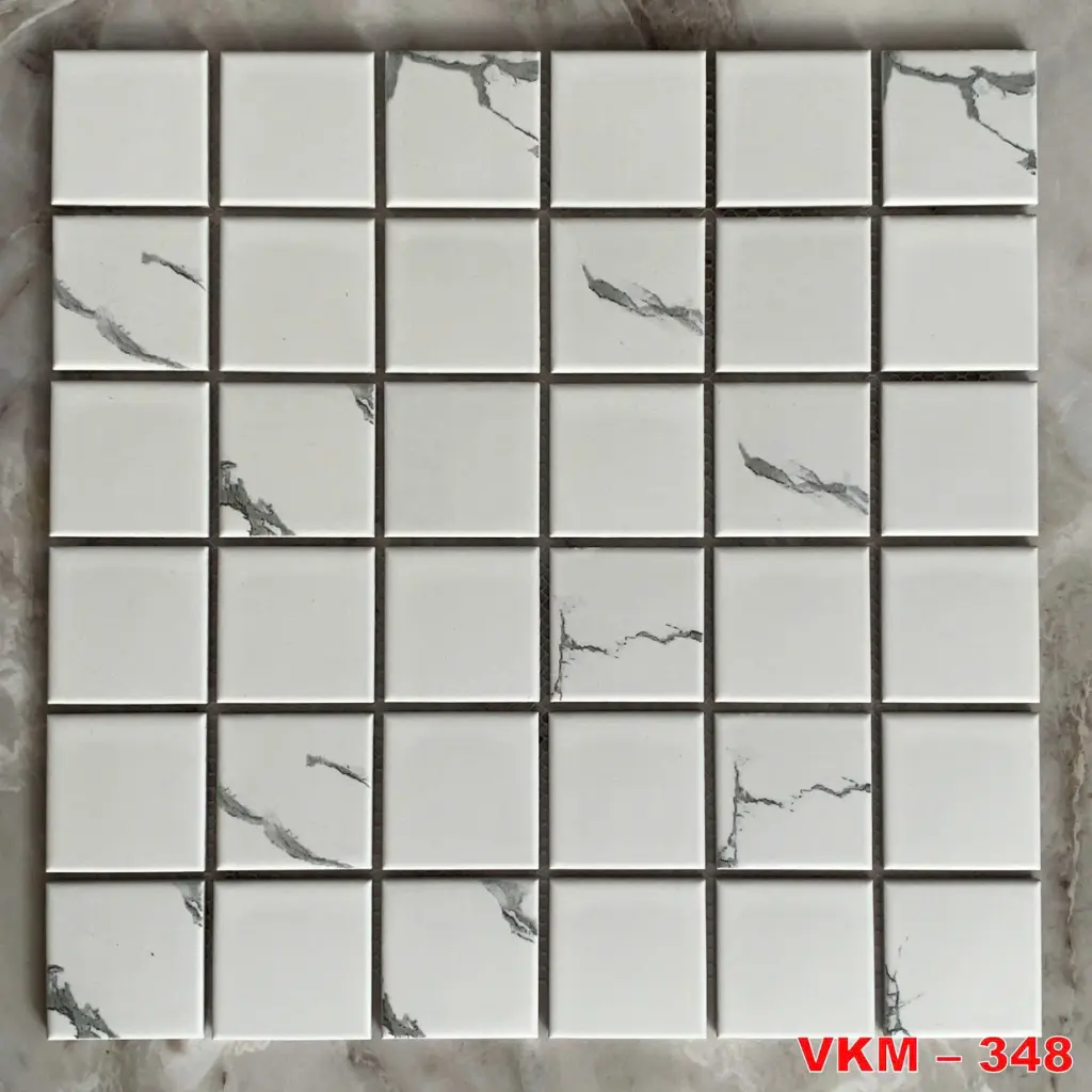 [DSC-VKM-348] Gạch mosaic, KT 306x306mm chip 48x48mm, mã VKM - 348 (22vỉ/hộp/2.06m2)