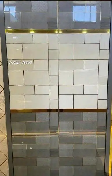 [DSC-36808A] Gạch Trung Quốc khắc kim màu nhạt, KT 300x600mm, mã 36808A