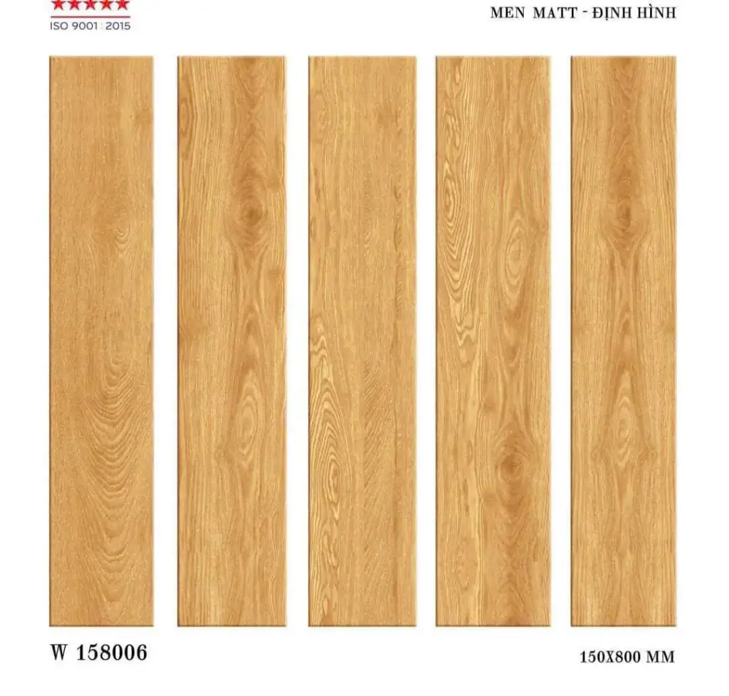 [DSC-W158006] Gạch ốp lát giả gỗ, KT 150x800mm, mã W158006 (10v/hộp/1.2m2)