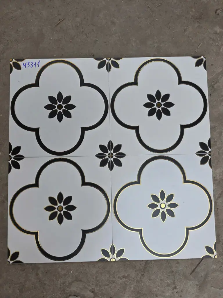 Gạch bông khắc kim men nhám, KT 300x300mm, mã M3311 (11v/hộp/1m2)
