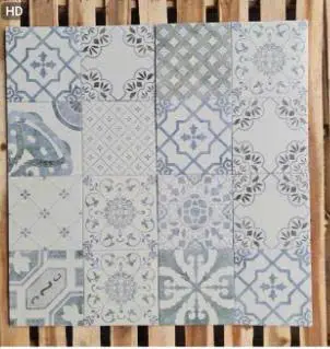 Gạch bông TQ, KT 200x200 mm, Xương Porcelain mặt mờ mã DC04