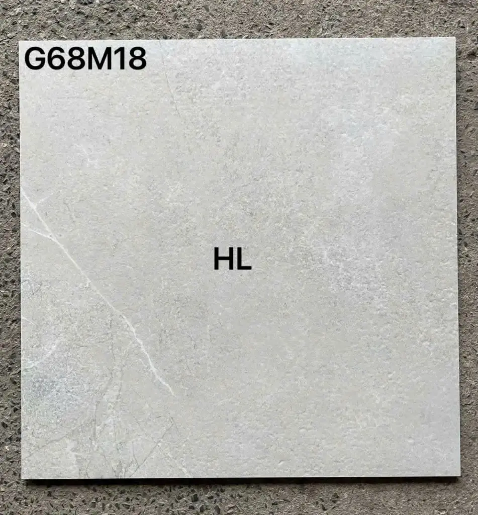 [DSC-G68M18] Gạch taicera xám mờ, KT 600x600mm, mã G68M18 (4v/thùng/1.44m2)