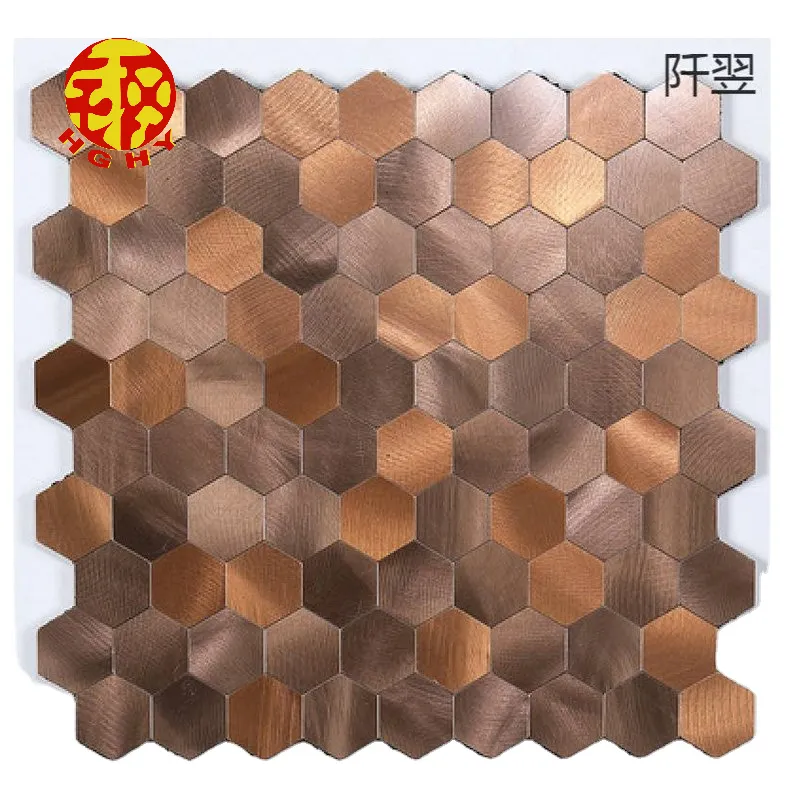 [DSC-2607-82941] Gạch Mosaic Lục Giác Đồng Cổ Điển Hghyjs 20x20mm - Trang Trí Nội Thất
