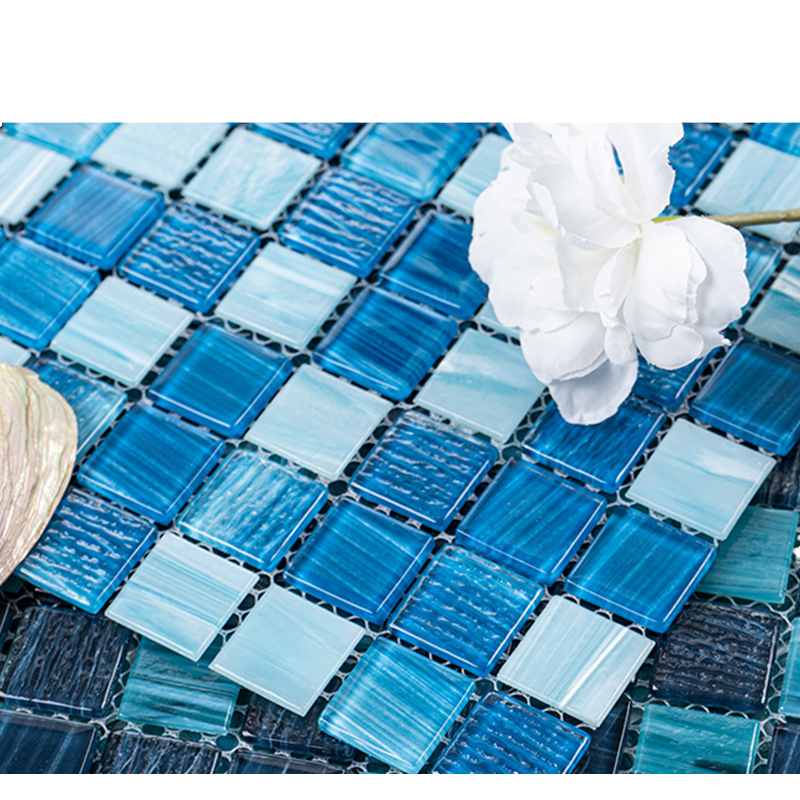 [DSC-2607-54954] Gạch Mosaic Kính Hình Vuông Bóng Loáng 4mm SODIMOSAIC SD7001