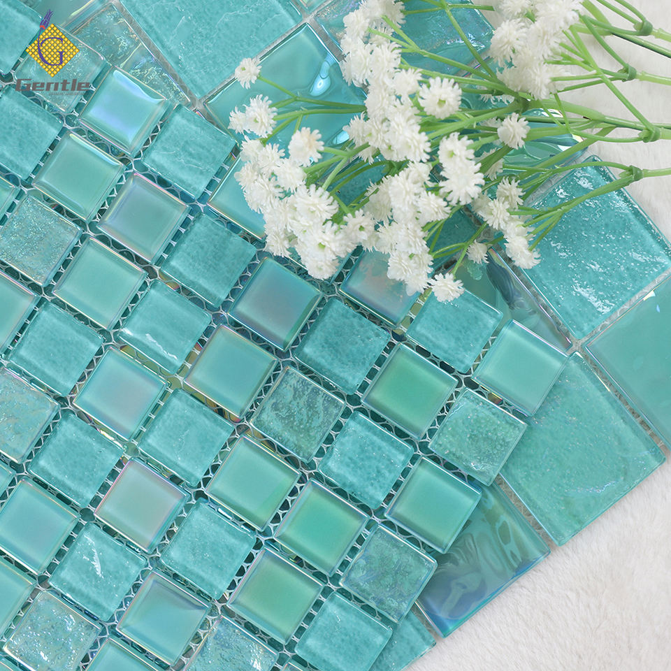 [DSC-2607-56103] Gạch Mosaic Thủy Tinh GENTLE G4F732 25x25mm Xanh Lá Cây