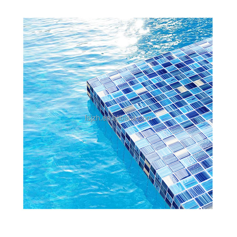 [DSC-2607-90143] Gạch Mosaic Bể Bơi JOY CA3629 - Thủy Tinh Xanh Đại Dương 304x304mm