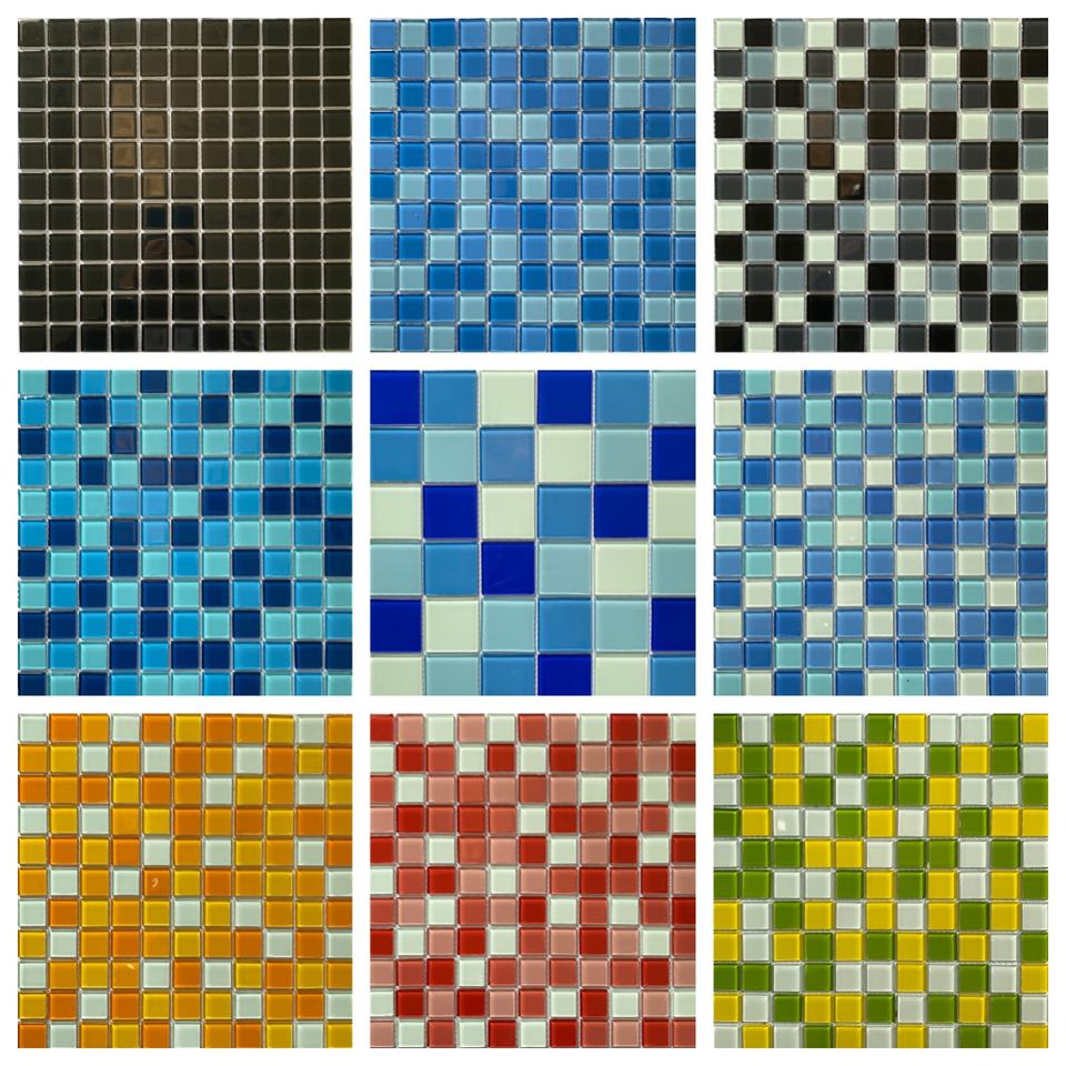 [DSC-2607-70800] Gạch Mosaic Thủy Tinh TumaQ sl0079 - Lát Sàn Bể Bơi và Phòng Tắm