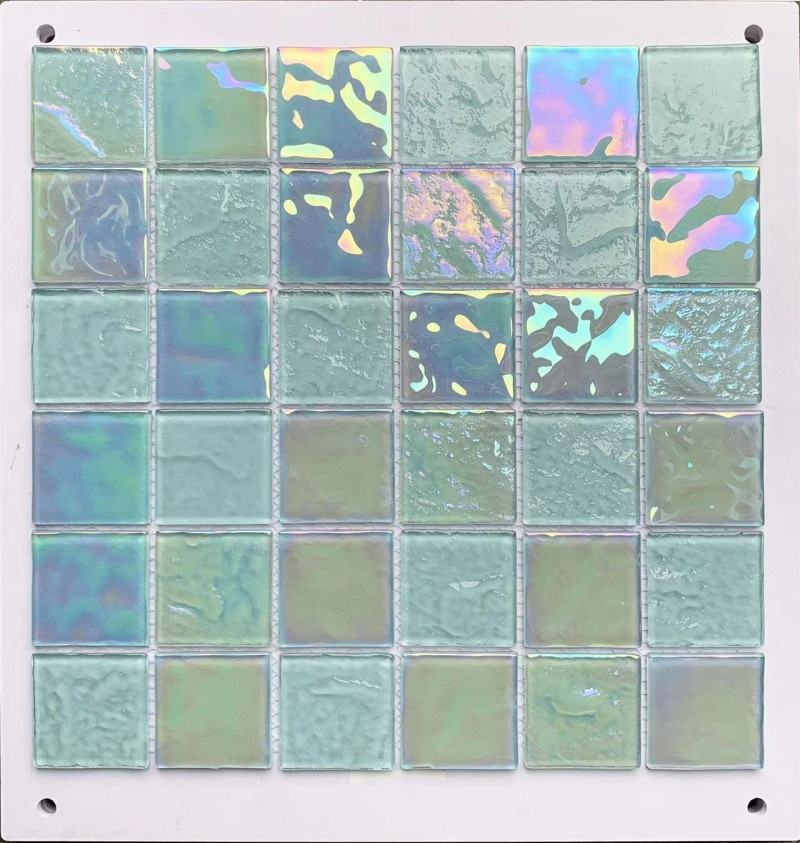 [DSC-2607-97861] Gạch Mosaic Thủy Tinh BJD 48x48mm Xanh Dương Cho Bể Bơi