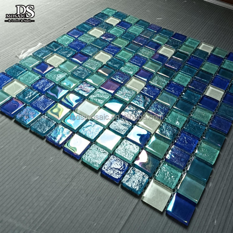 [DSC-2607-85000] Gạch Mosaic Thủy Tinh DS DSSPG25096 - Lát Bể Bơi Hiện Đại