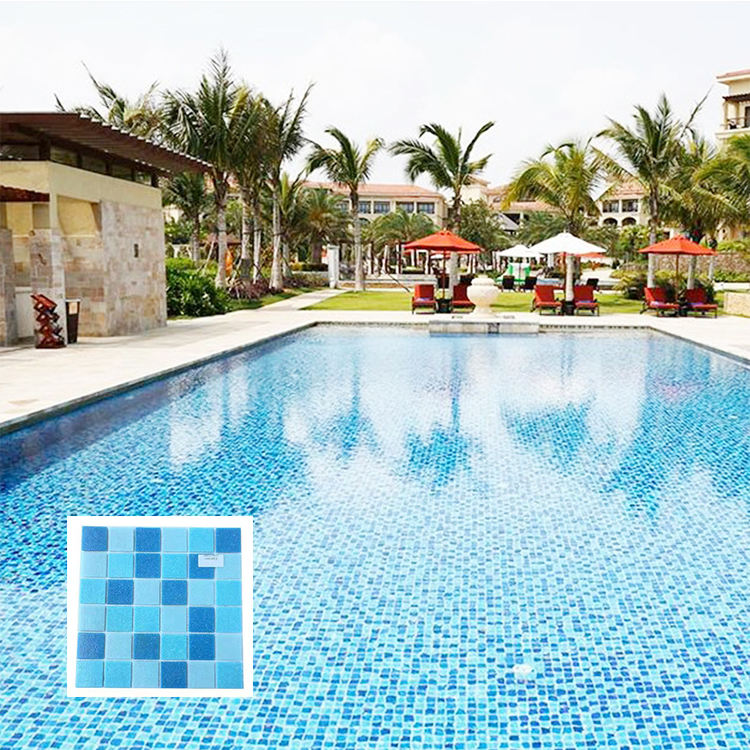 [DSC-2607-58831] Gạch Mosaic Thủy Tinh HASIN 50x50mm - Lát Bể Bơi Chất Lượng Cao