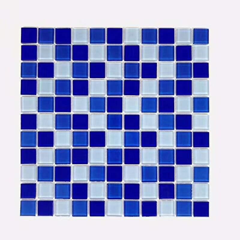 [DSC-2607-52090] Gạch mosaic thủy tinh ốp lát bể bơi