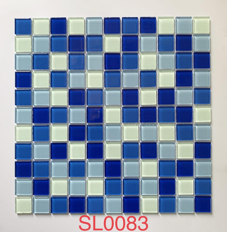 [DSC-2607-14175] Gạch Mosaic Thủy Tinh 30x30cm Thiết Kế Puzzle Hiện Đại cho Nhà Bếp Phòng Tắm Hồ Bơi
