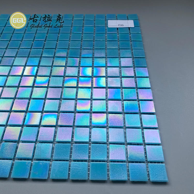 [DSC-2607-41511] Gạch Mosaic Thủy Tinh GGL YG-677/678/679 Cho Bể Bơi - 300x300mm