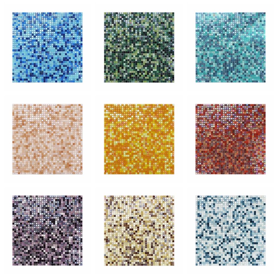 [DSC-2607-27790] Gạch Mosaic Thủy Tinh Nóng Chảy GENTLE G4QF05 Cho Bể Bơi