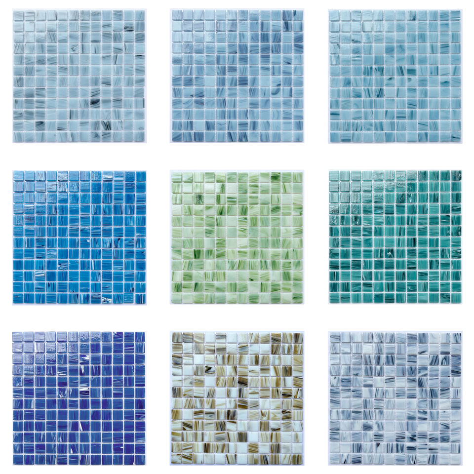 [DSC-2607-74247] Gạch Mosaic Thủy Tinh Hot Melt 23GST - Trang Trí Bể Bơi & Nhà Bếp