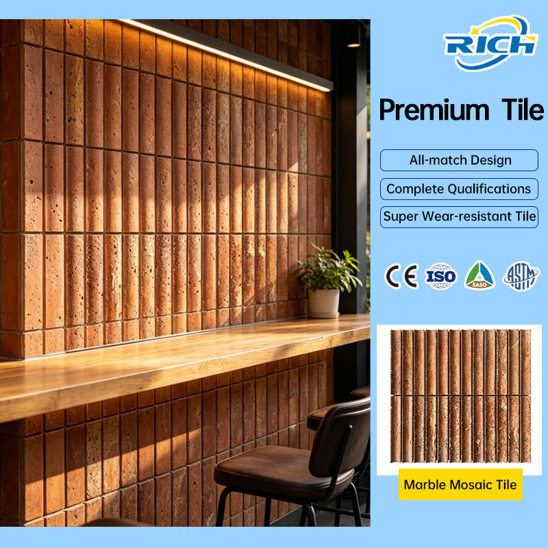 [DSC-2607-41315] Gạch Mosaic Đá Cẩm Thạch 300x300mm Model 2026-0707-5 - Chống Trượt Hiện Đại