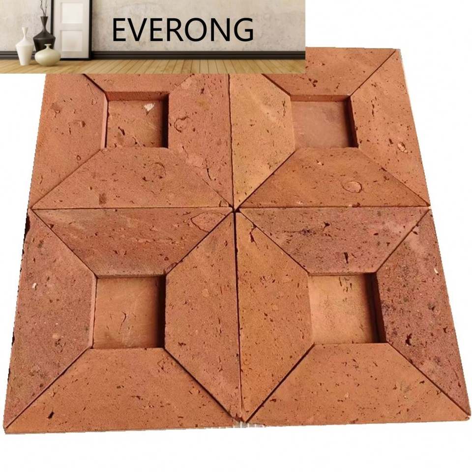 [DSC-2607-61745] Gạch Mosaic Đất Sét Đỏ Cổ everong32 ev32 - Ốp Tường Ngoài Trời