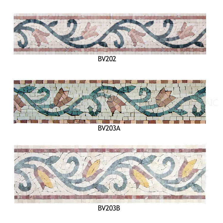 [DSC-2607-77332] Gạch mosaic viền tùy chỉnh, nẹp trang trí phòng tắm và sàn, gạch đá cẩm thạch ốp tường, ốp bếp