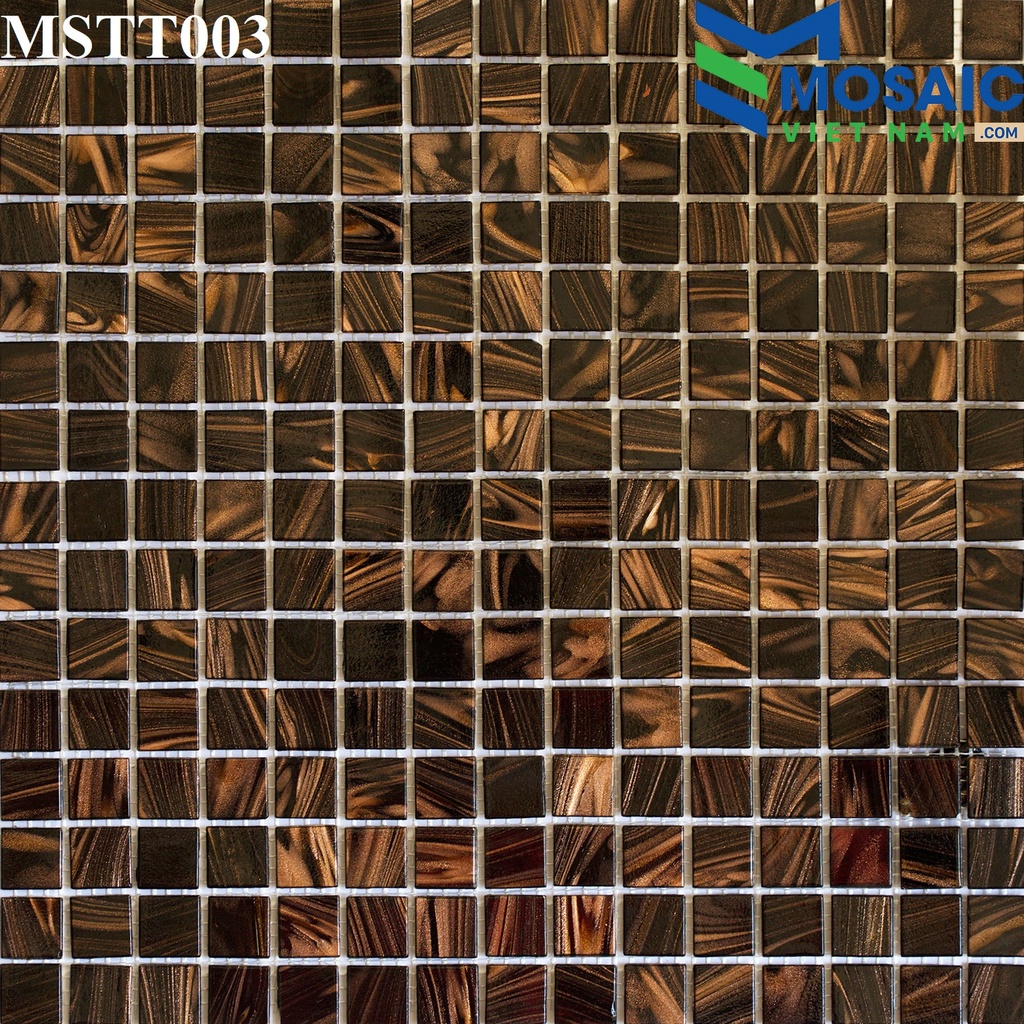 [DSC-2608-89784] Gạch Mosaic Thủy tinh xà cừ 20x20mm MSTT003