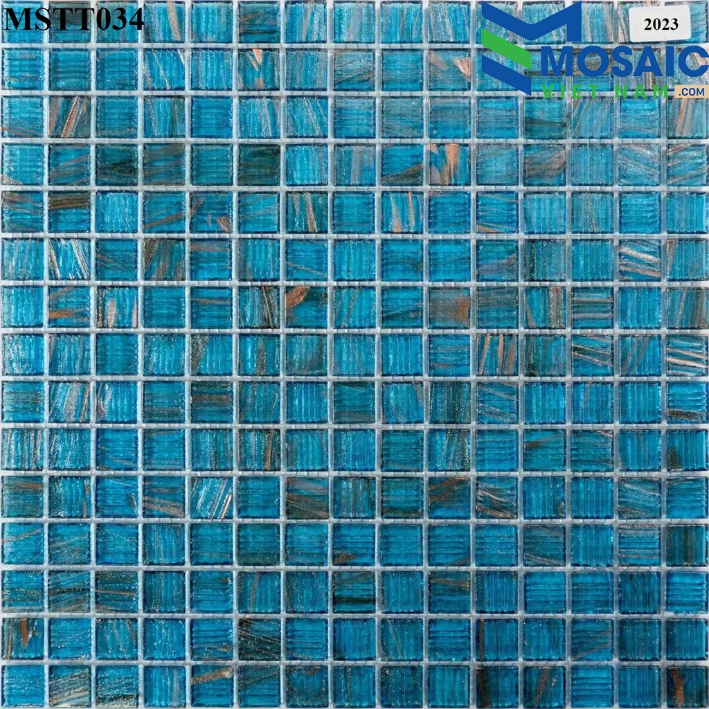 [DSC-2608-13875] Gạch Mosaic Thủy Tinh Xà Cừ Cao Cấp;20*20*4mm MSTT034