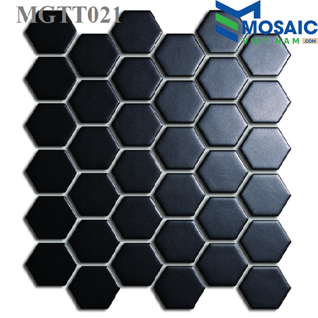 [DSC-2608-58221] Gạch Mosaic Gốm sứ lục giác men sần 53×6 MGTT021