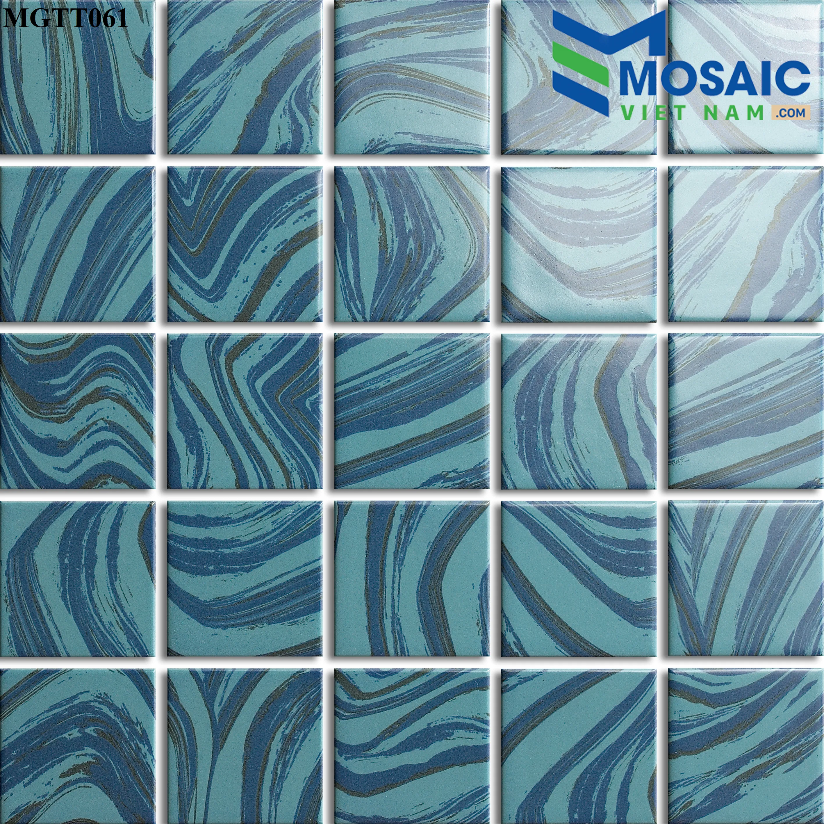 [DSC-2608-83184] Gạch Mosaic gốm giả đá, hoa văn, giả cổ MGTT061