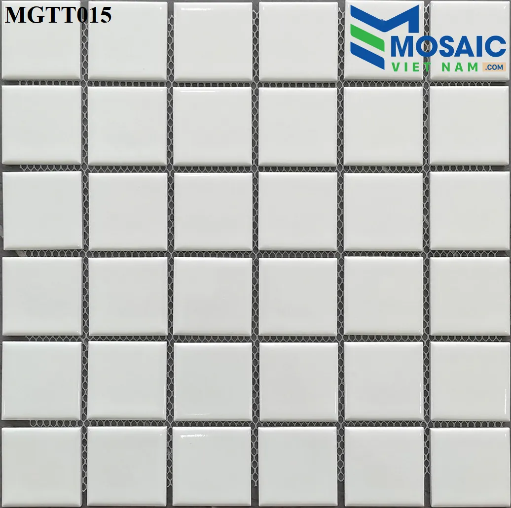 [DSC-2608-94640] Gạch Mosaic Gốm sứ men trắng bóng 48X48 MGTT015