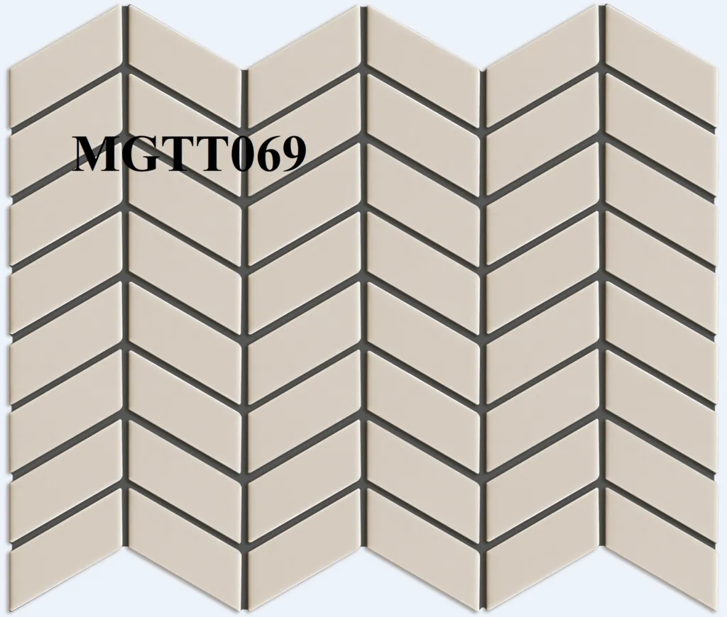 [DSC-2608-47657] Gạch Mosaic Gốm Xương Cá Ghi MGTT069