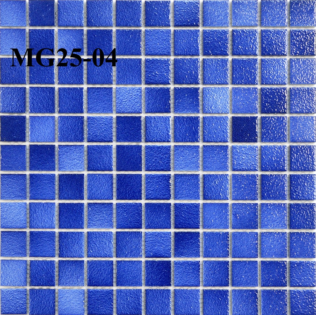 [DSC-2608-53903] Gạch Mosaic Gốm Sóng Biển màu xanh dương 25x25x4mm MG25-04
