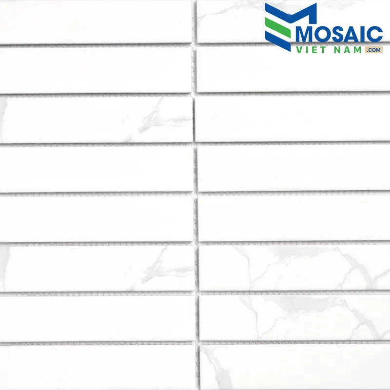 [DSC-2608-89382] Gạch Mosaic Gốm thẻ Men Bóng 32.5x145mm MGTT048