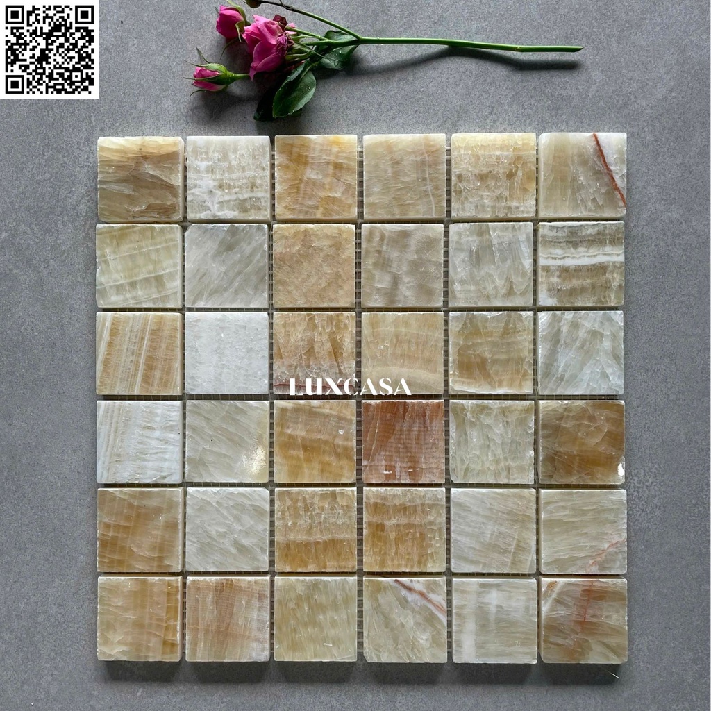 [DSC-2608-70886] Mosaic đá onyx vàng LUXS-311