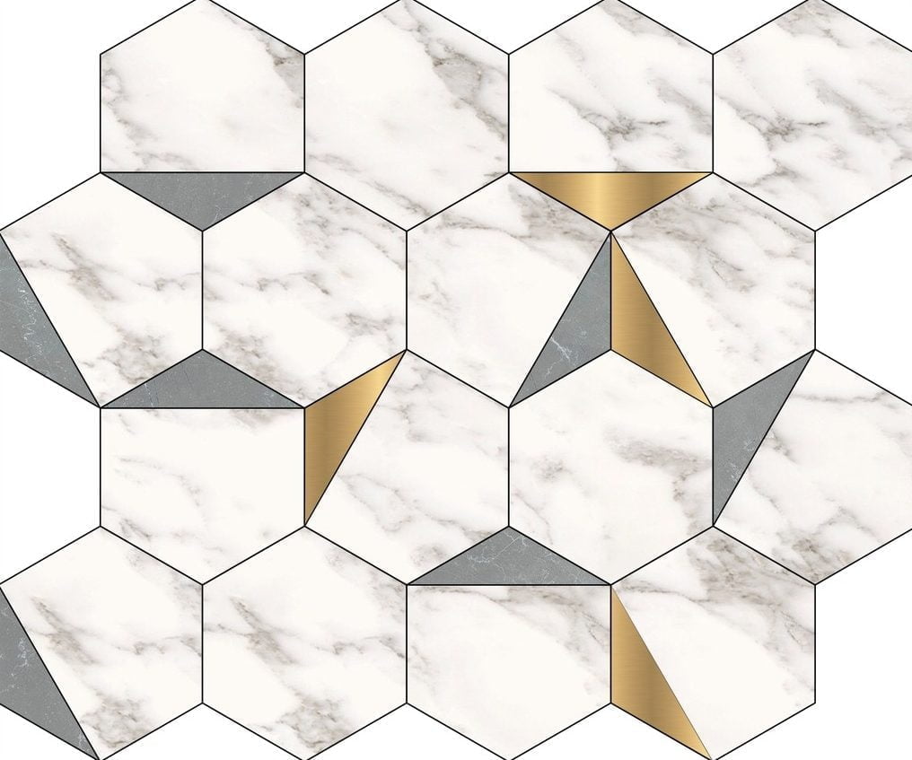 [DSC-2608-22226] Gạch mosaic kim loại LUEHXSILVER