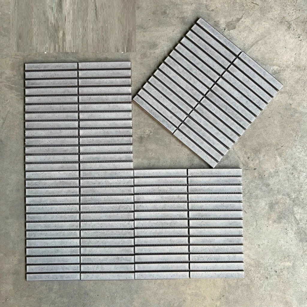[DSC-2608-45001] Gạch mosaic muối tiêu màu xám