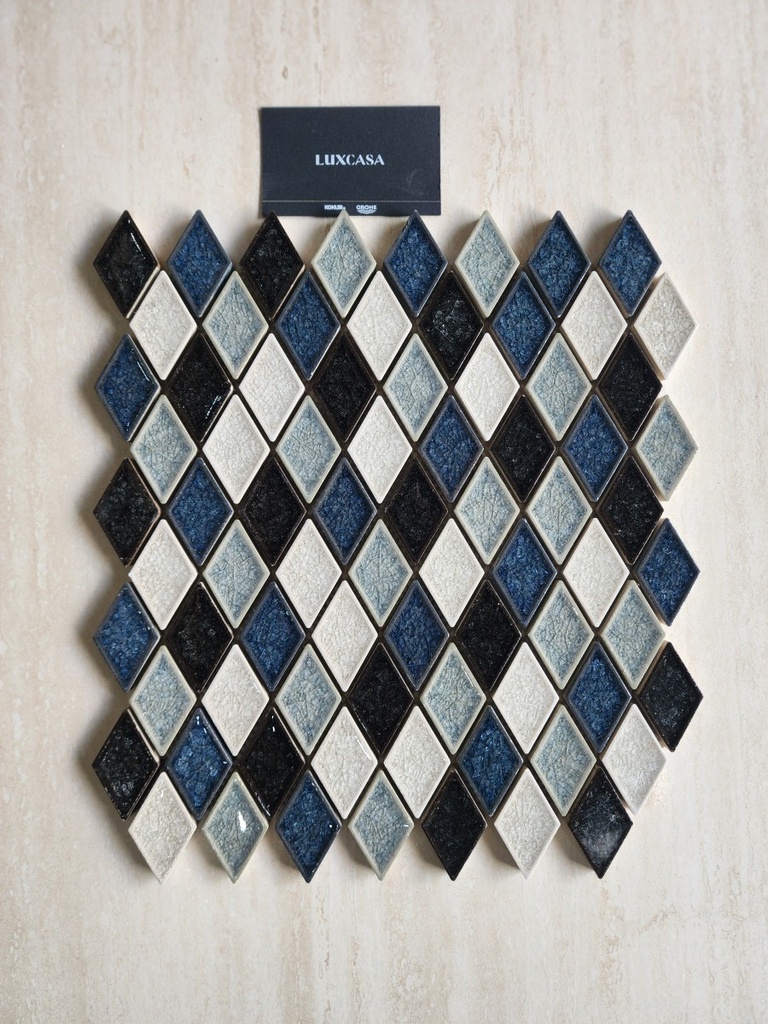 [DSC-2608-20848] Gạch mosaic hình thoi Crackle-Diamon