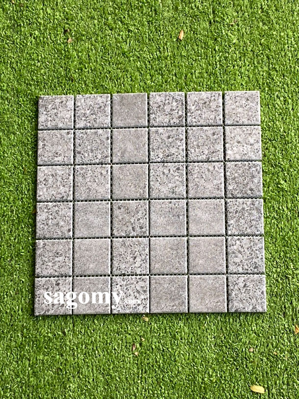 [DSC-2608-95367] Gạch Mosaic Vân Đá Xám Đậm
