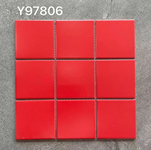 [DSC-2608-63564] GẠCH MOSAIC VUÔNG ĐỎ Y97806
