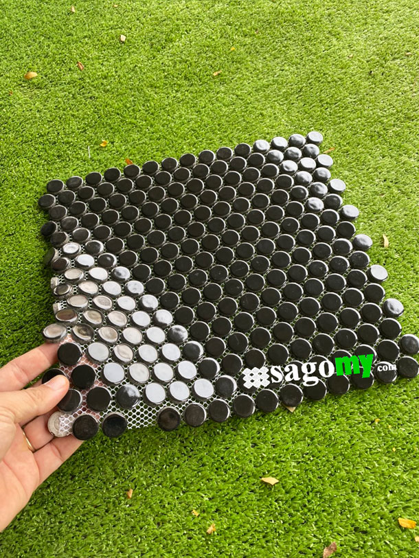 [DSC-2608-85189] Gạch Bi Tròn Màu Đen Bóng