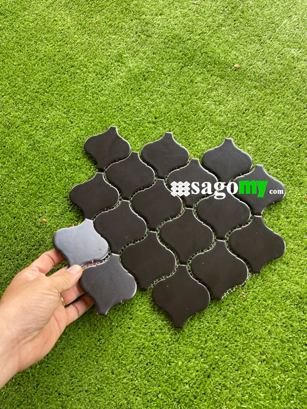 [DSC-2608-64976] Gạch Lồng Đèn Đen Mờ
