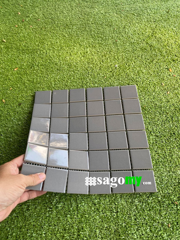 [DSC-2608-32802] Gạch Vuông Màu Xám Bóng