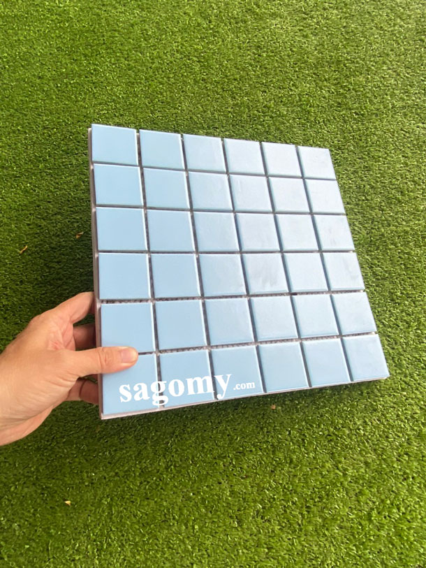 [DSC-2608-96506] Gạch Mosaic Xanh Biển Men Mờ