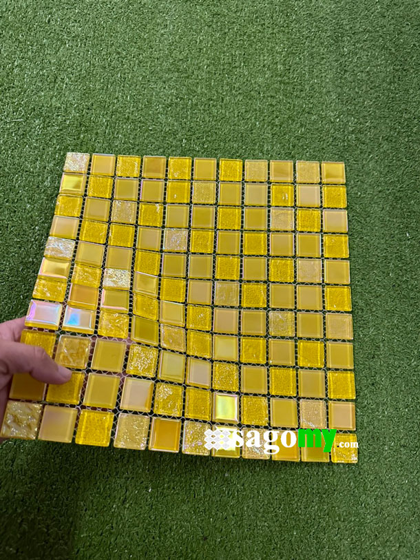 [DSC-2608-90724] Gạch Mosaic Thủy Tinh Vàng Trang Trí