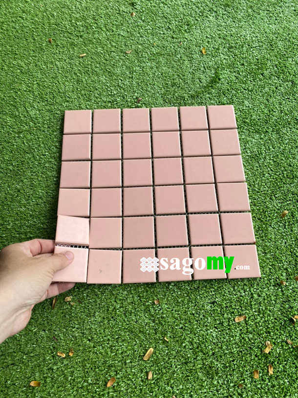[DSC-2608-39380] Gạch Mosaic Hồng Mờ