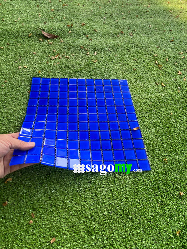 [DSC-2608-31187] Gạch Thủy Tinh Màu Xanh Biển